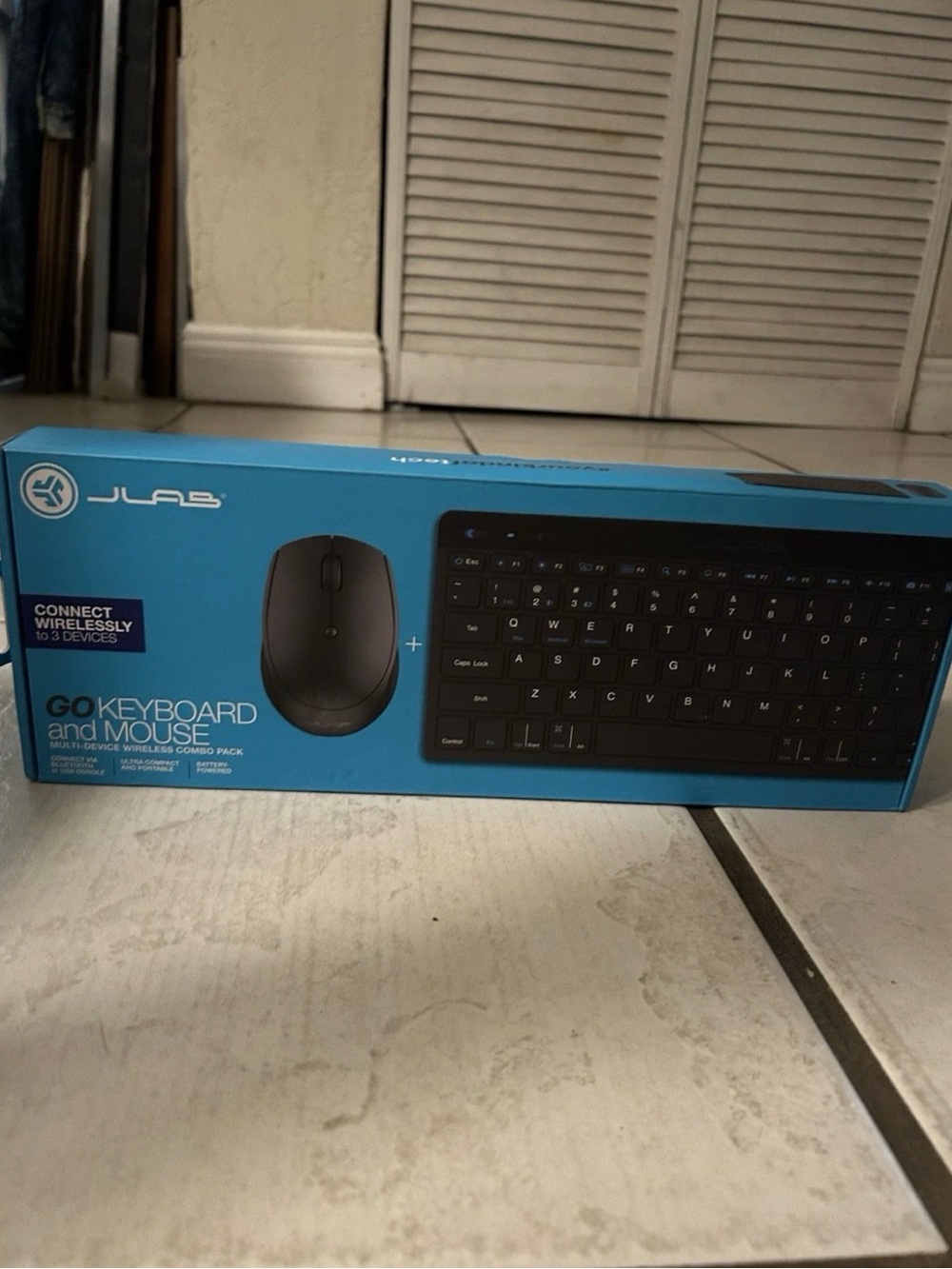 JLAB Wireless Black Keyboard and Mouse Combo